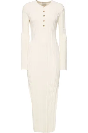 Loulou Studio Eldara Silk Blend Rib Long Dress