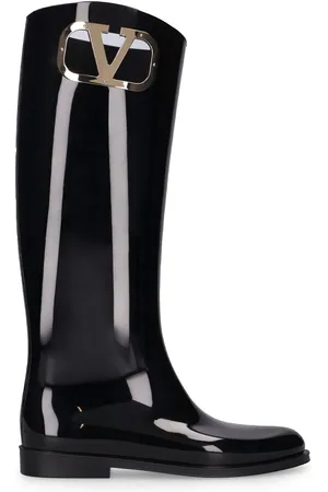 VALENTINO GARAVANI 20mm Vlogo Pvc Tall Boots