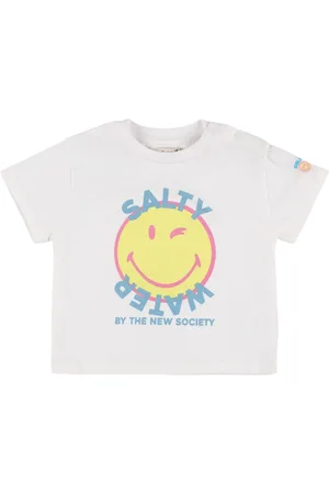 The New Society Printed Cotton Jersey T-shirt