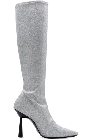 Gia Borghini 100mm Rosie 8 Glittered Boots
