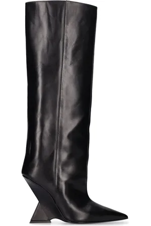 The Attico 105mm Cheope Leather Tall Boots