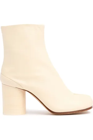 Maison Margiela 80mm Tabi Vintage Leather Ankle Boots