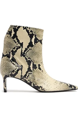 Khaite 55mm Ona Python Embossed Leather Booties