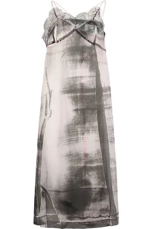 Maison Margiela Silk Tulle Midi Dress