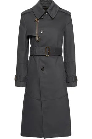 Burberry Nylon & Cotton Belted Trench Coat