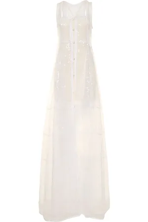 Jacquemus La Robe Dentelle Lace Long Dress