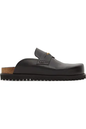 VERSACE Leather Mules