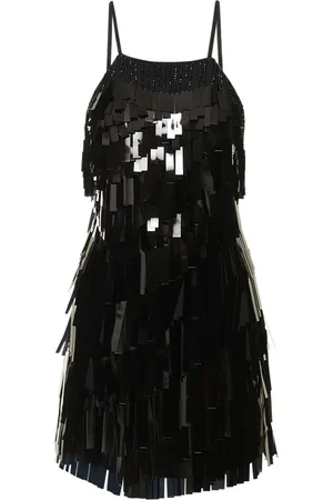 The Attico Crystal & Sequin Embellished Mini Dress