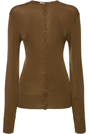 LEMAIRE Seamless Wool Knit Fitted Cardigan
