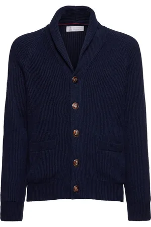 Brunello Cucinelli Sciallato Cotton Knit Cardigan