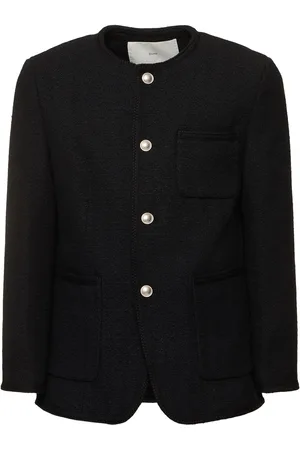 DUNST Unisex Oversize Collarless Tweed Jacket