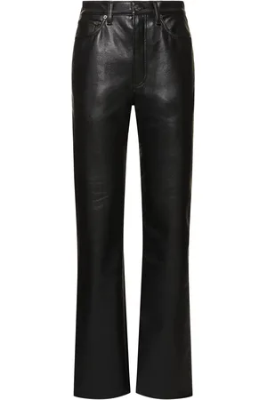 AGOLDE 90-s Pinch Leather Straight Jeans