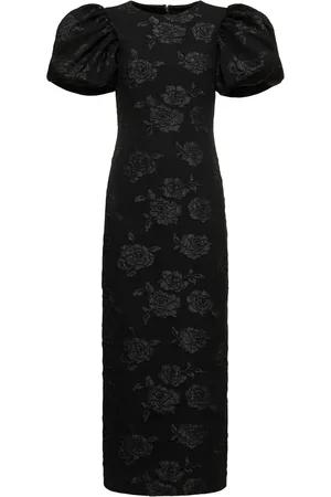 ROTATE 3d Jacquard Midi Dress