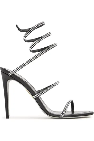 RENE CAOVILLA 105mm Satin & Crystal Sandals