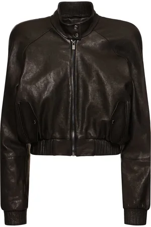 MAGDA BUTRYM Leather Bomber Jacket