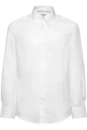 Brunello Cucinelli Cotton Twill Button Down Shirt
