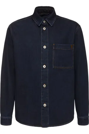 Burberry Cotton Blend Denim Shirt