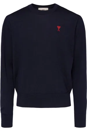 Ami Logo Wool Crewneck Sweater