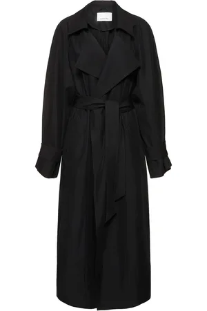 The Frankie Shop Astoria Cutout Raglan Sleeve Trench Coat
