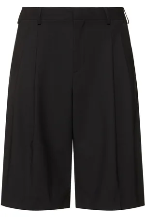 LANEUS Light Wool Blend Bermuda Shorts