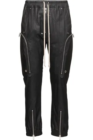Rick Owens Bauhaus Cargo Leather Pants