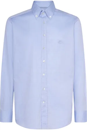 Etro Logo Cotton Button Down Shirt