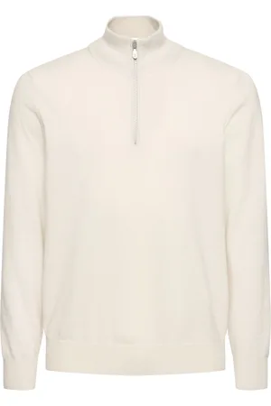 Brunello Cucinelli Half Zip Cashmere Turtleneck Sweater