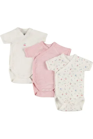 Petit Bateau Set Of 3 Cotton Jersey Bodysuits