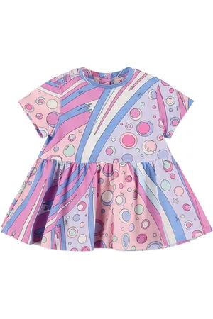 Puccini Printed Cotton Blend Jersey Dress