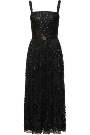 Elie saab Embroidered Lace Long Dress