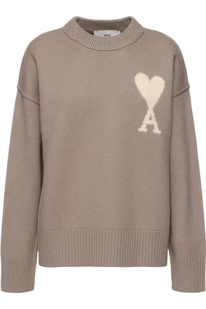 Ami Logo Wool Crew Sweater
