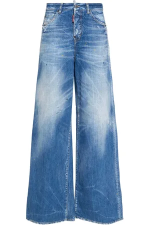 Dsquared2 Traveller Low Rise Wide Denim Jeans