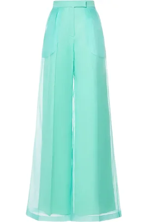 Max Mara Calibri Silk Organza Wide Pants
