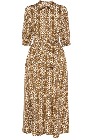 Max Mara Luxgi Printed Poplin Long Dress