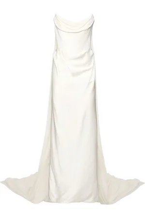 Vivienne Westwood Galaxy Satin Cape Corset Bridal Gown