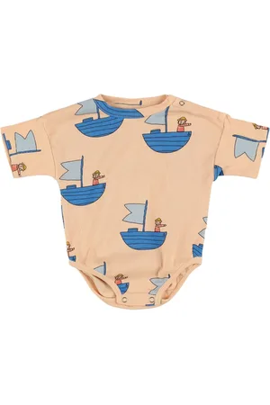 The Campamento Printed Cotton Blend Jersey Romper