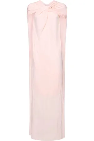 Jil Sander Knotted Crepe Long Dress