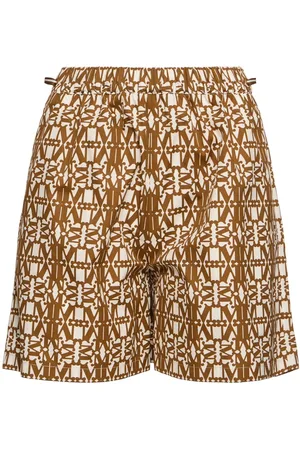 Max Mara Taiga Printed Poplin Shorts