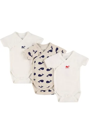 Petit Bateau Set Of 3 Cotton Jersey Bodysuits