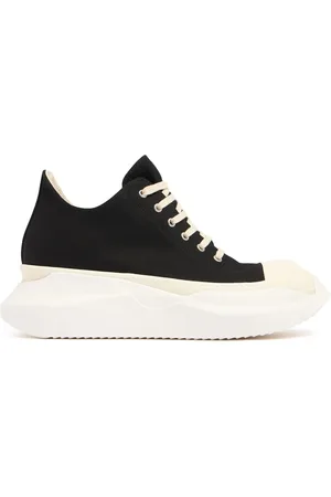 Rick Owens Abstract Denim Low Sneakers