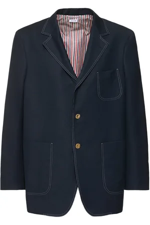 Thom Browne Cotton & Linen Single Breast Blazer