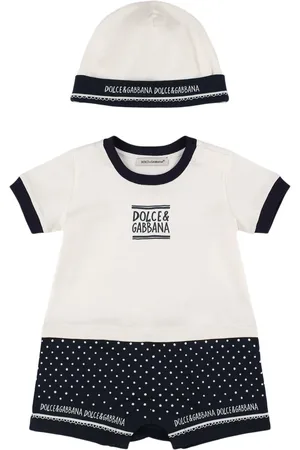 Dolce & Gabbana Printed Cotton Romper & Hat
