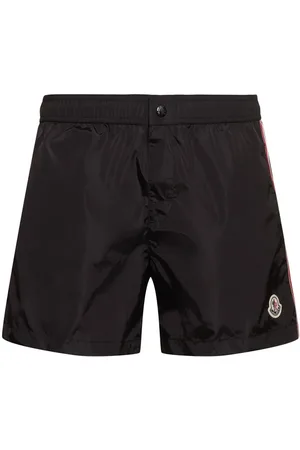 Moncler Tricolour Trimmed Nylon Swim Shorts