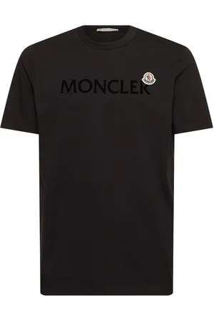 Moncler Flocked Logo Cotton T-shirt