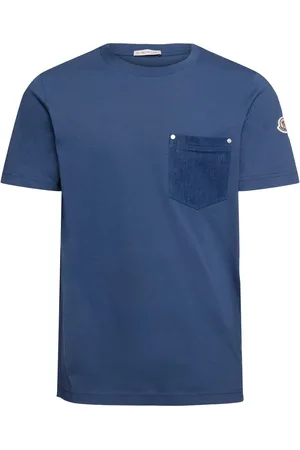 Moncler Cotton Denim T-shirt With Pocket