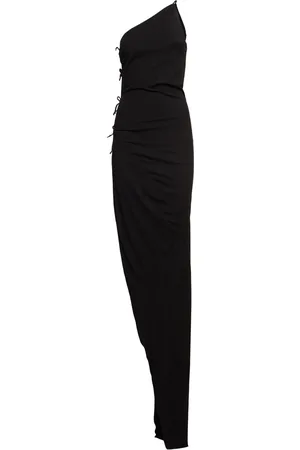 Rick Owens Taco One Shoulder Cotton Long Dress