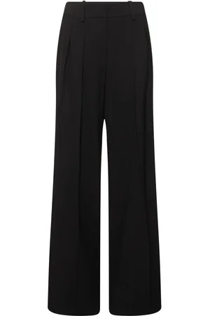 Michael Kors Pleated Wool Serge Slouchy Wide Pants