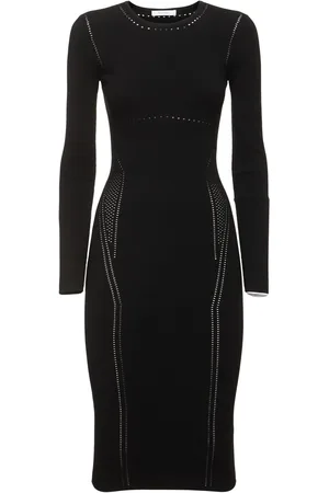 Max Mara Comica Long Sleeved Jersey Midi Dress