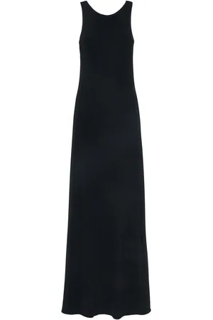 Max Mara Pompei Viscose Blend Crepe Long Dress