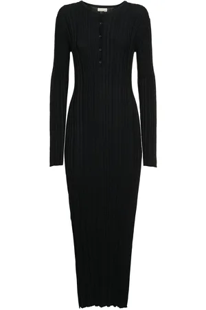 Loulou Studio Eldara Silk Blend Rib Long Dress